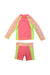 A Multicolour Swim Sets from Arena in size 3T for girl. (Back View)