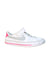 A White Sneakers from Nike in size 6T for girl. (Front View)