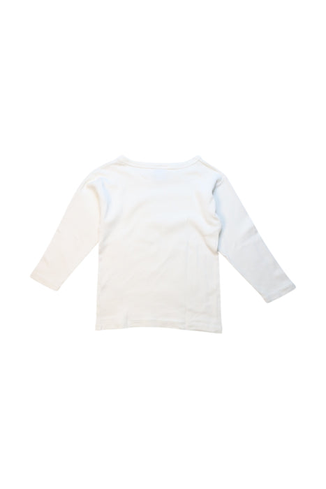 A White Long Sleeve T Shirts from Petit Bateau in size 3T for girl. (Back View)