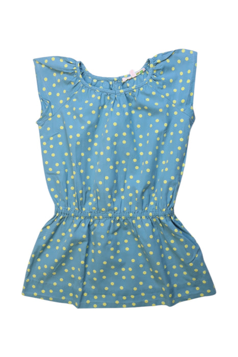 A Blue Short Sleeve Dresses from Bonpoint in size 4T for girl. (Front View)