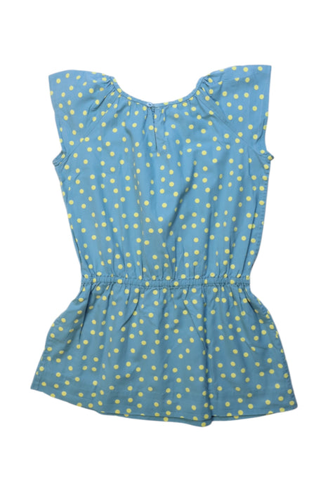 A Blue Short Sleeve Dresses from Bonpoint in size 4T for girl. (Back View)