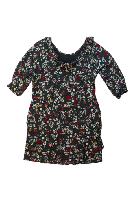 A Multicolour Long Sleeve Dresses from Excuse My French in size 6T for girl. (Back View)