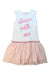 A White Sleeveless Dresses from Desigual in size 8Y for girl. (Front View)