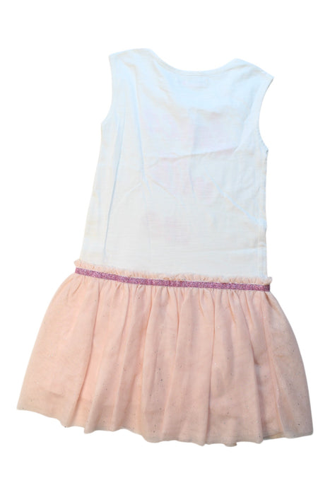A White Sleeveless Dresses from Desigual in size 8Y for girl. (Back View)
