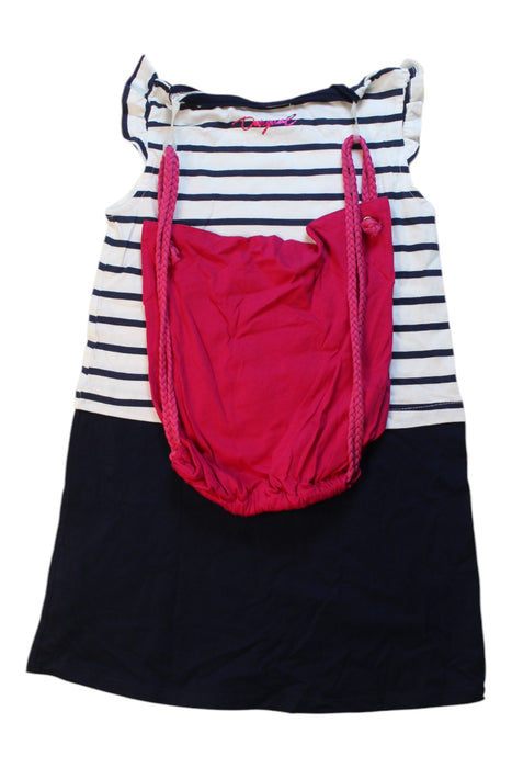 A Multicolour Short Sleeve Dresses from Desigual in size 8Y for girl. (Back View)