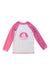 A Pink Rash Guards from Petit Bateau in size 4T for girl. (Front View)