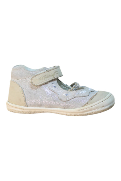 A Silver Booties from Primigi in size 18-24M for girl. (Front View)