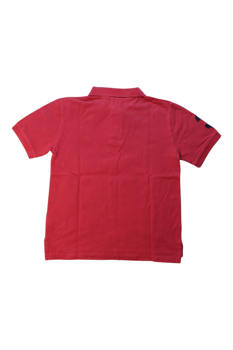 A Red Short Sleeve Polos from Polo Ralph Lauren in size 10Y for boy. (Back View)