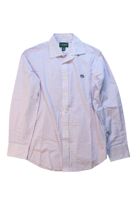 A White Long Sleeve Shirts from Lauren Ralph Lauren in size 14Y for boy. (Front View)