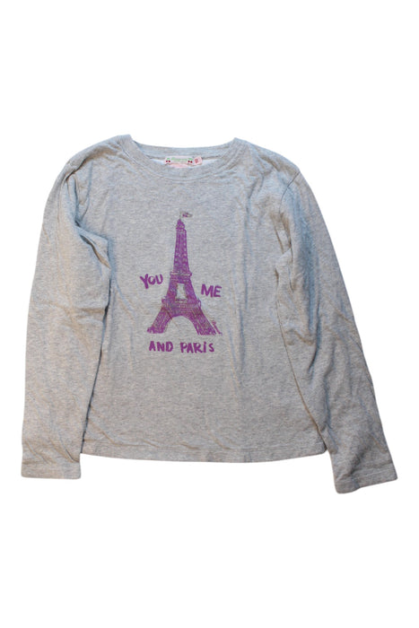 A Grey Long Sleeve T Shirts from Bonpoint in size 10Y for girl. (Front View)