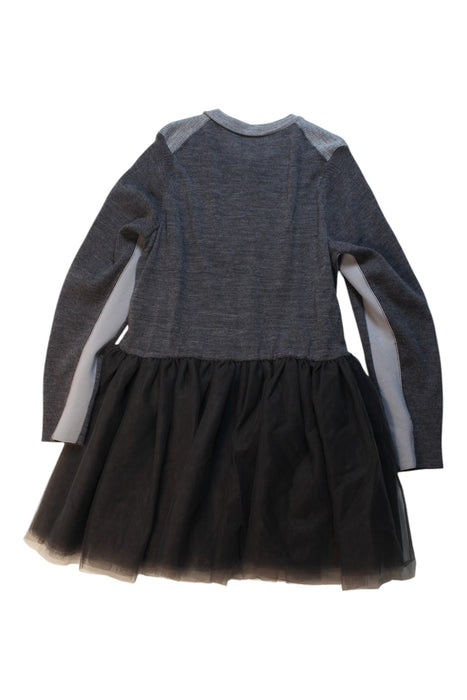 A Grey Sweater Dresses from jnby by JNBY in size 10Y for girl. (Back View)