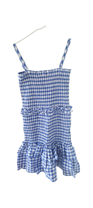 A Blue Sleeveless Dresses from Seed in size 12Y for girl. (Back View)