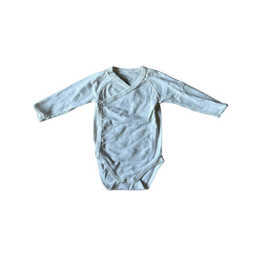 A White Long Sleeve Bodysuits from Petit Bateau in size 3-6M for neutral. (Front View)