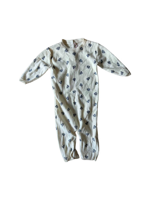 A White Onesies from Bonpoint in size 3-6M for girl. (Front View)