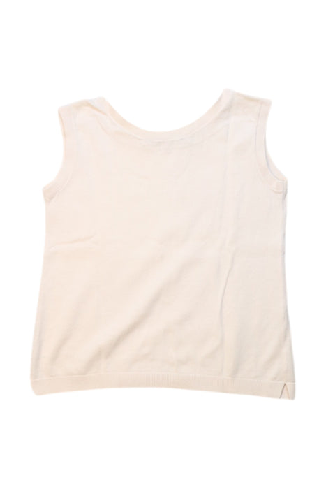 A Ivory Sleeveless Tops from Bonpoint in size 3T for girl. (Back View)
