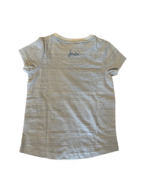 A Blue Short Sleeve T Shirts from Joules in size 5T for girl. (Back View)