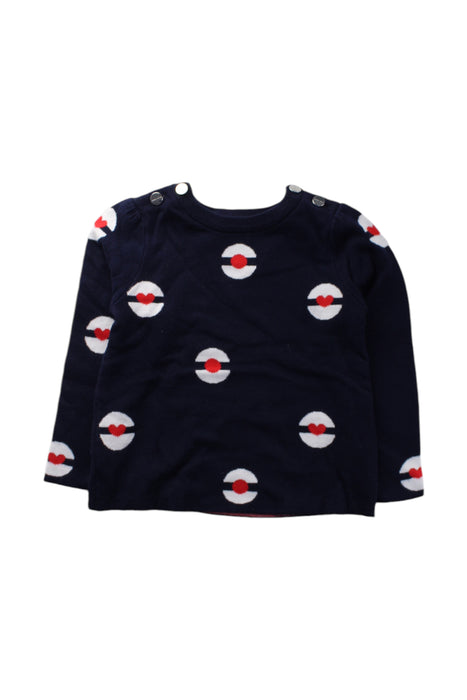 A Navy Long Sleeve Tops from Jacadi in size 3T for neutral. (Front View)