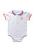 A White Short Sleeve Bodysuits from Jacadi in size 12-18M for neutral. (Front View)