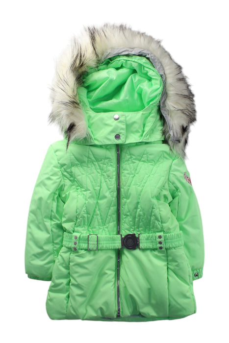 A Green Puffer/Quilted Coats & Outerwear from Poivre Blanc in size 12-18M for neutral. (Front View)