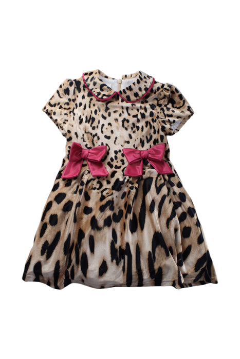 A Multicolour Short Sleeve Dresses from Colorichiari in size 2T for girl. (Front View)