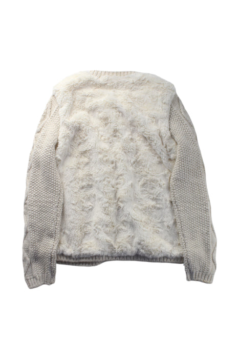 A White Cardigans from Catimini in size 10Y for girl. (Back View)