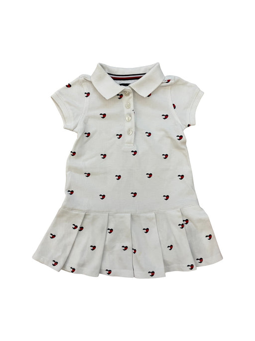 A White Short Sleeve Dresses from Tommy Hilfiger in size 12-18M for girl. (Front View)