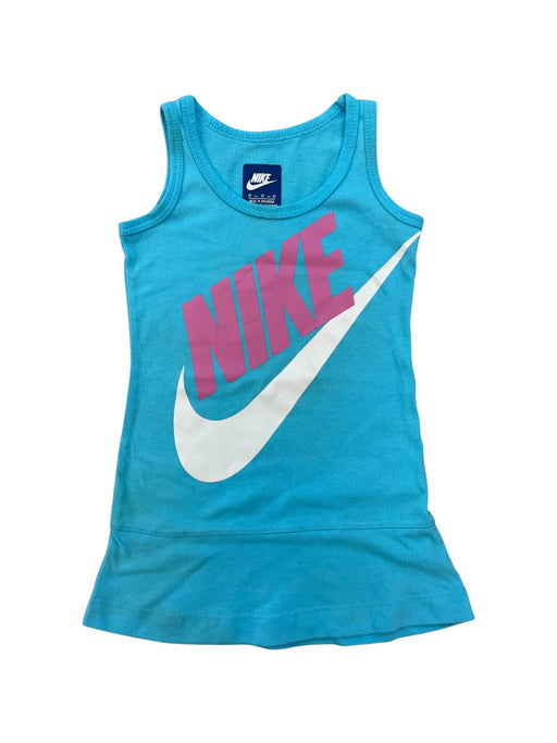 A Blue Sleeveless Dresses from Nike in size 2T for girl. (Front View)