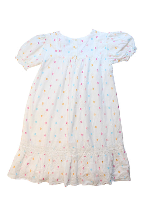 A Multicolour Short Sleeve Dresses from Velveteen in size 10Y for girl. (Back View)