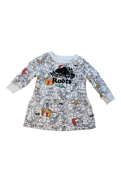 A Multicolour Long Sleeve Dresses from Roots in size 6-12M for girl. (Front View)