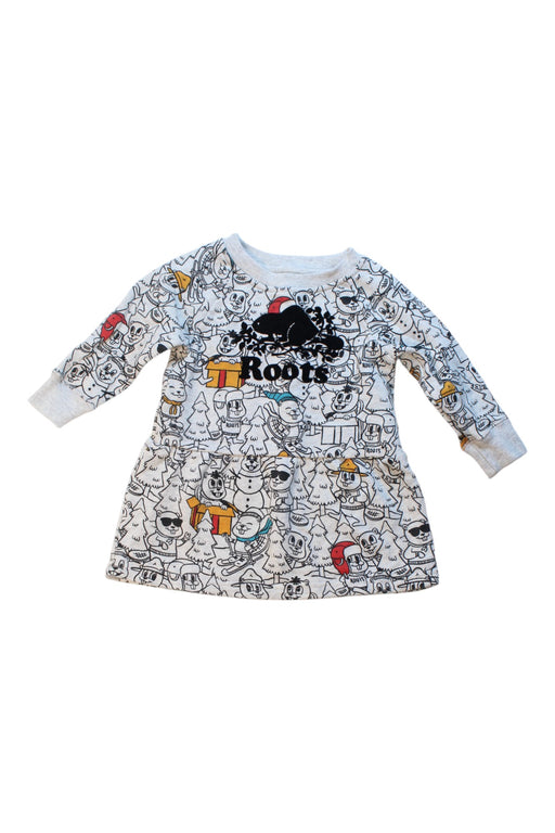 A Multicolour Long Sleeve Dresses from Roots in size 6-12M for girl. (Front View)