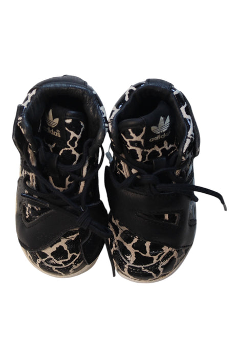 A Black Sneakers from Adidas in size 12-18M for neutral. (Back View)