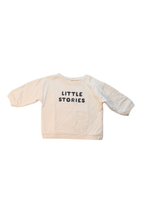 A Ivory Crewneck Sweatshirts from Organic Zoo in size 2T for boy. (Front View)