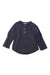 A Navy Long Sleeve Shirts from Jamie Kay in size 6-12M for boy. (Front View)