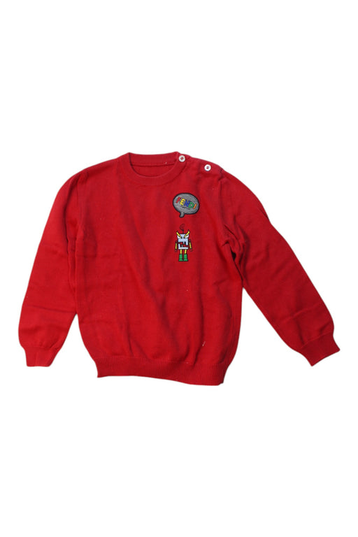 A Red Knit Sweaters from Fendi in size 2T for boy. (Front View)