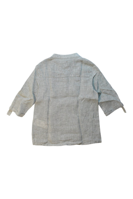 A Beige Long Sleeve Shirts from Gannino d'Angelo in size 6T for boy. (Back View)