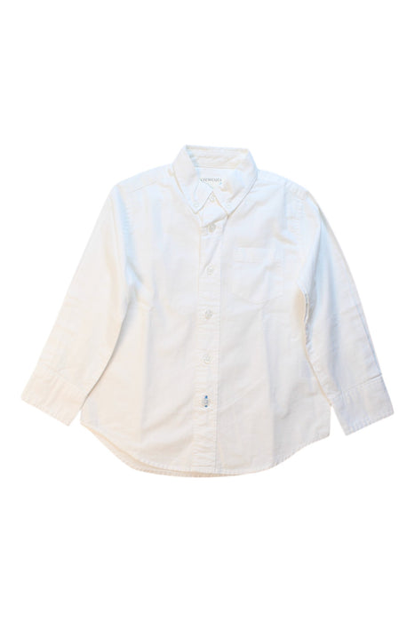 A White Long Sleeve Shirts from Crewcuts in size 3T for boy. (Front View)