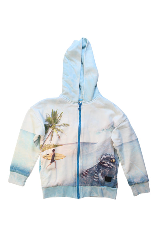 A Multicolour Zippered Sweatshirts from Molo in size 4T for boy. (Front View)