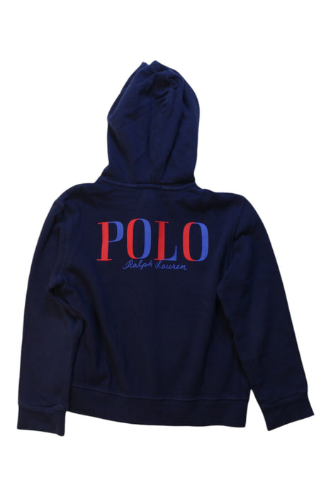A Navy Hooded Sweatshirts from Polo Ralph Lauren in size 5T for boy. (Back View)