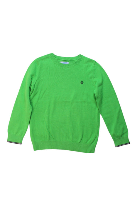 A Green Knit Sweaters from Mayoral in size 4T for boy. (Front View)