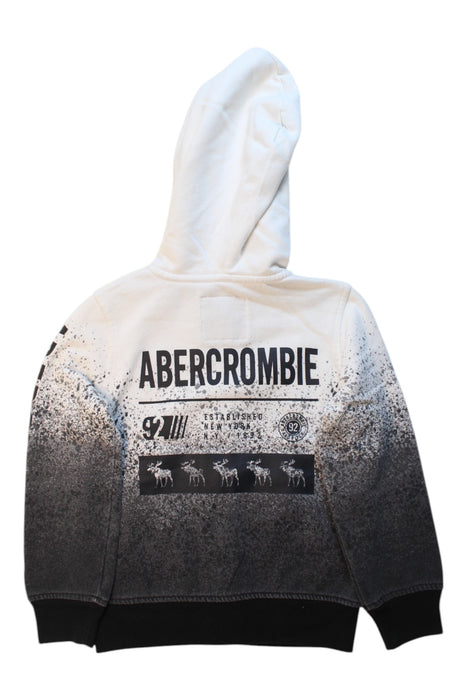 A White Zippered Sweatshirts from Abercrombie & Fitch in size 5T for boy. (Back View)