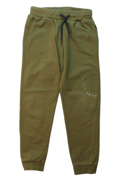 A Green Sweatpants from Mayoral in size 6T for boy. (Front View)