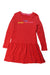 A Red Long Sleeve Dresses from Little Marc Jacobs in size 8Y for girl. (Front View)