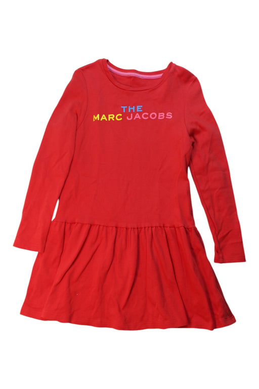 A Red Long Sleeve Dresses from Little Marc Jacobs in size 8Y for girl. (Front View)