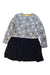 A Grey Long Sleeve Dresses from Petit Bateau in size 8Y for girl. (Front View)