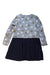 A Grey Long Sleeve Dresses from Petit Bateau in size 8Y for girl. (Back View)