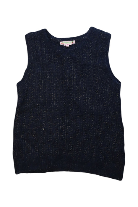 A Navy Sweater Vests from Bonpoint in size 10Y for girl. (Front View)