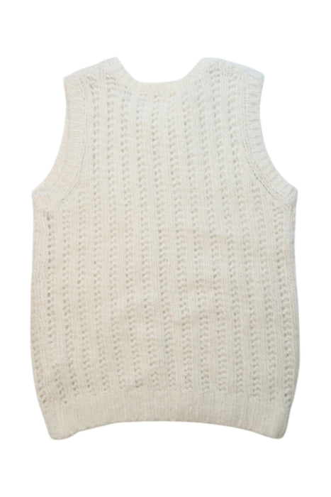 A Ivory Sweater Vests from Bonpoint in size 10Y for girl. (Back View)