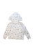 A White Zippered Sweatshirts from DPAM in size 4T for boy. (Back View)