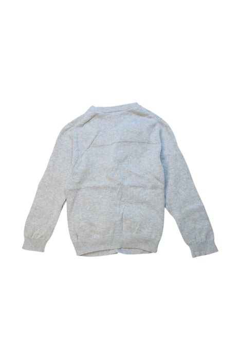A Grey Cardigans from Jacadi in size 4T for boy. (Back View)