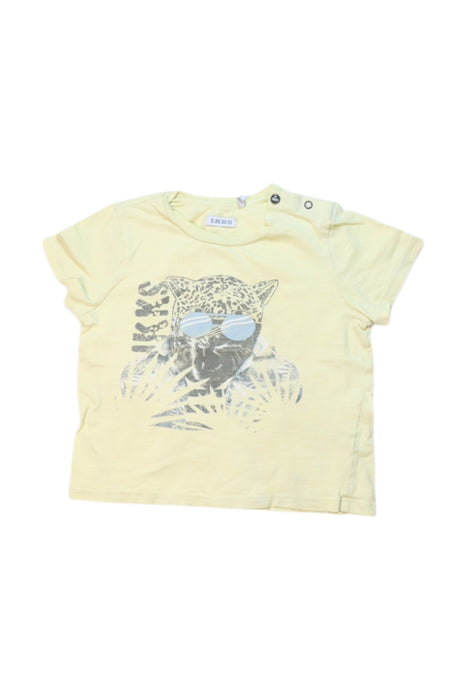 A Yellow Short Sleeve T Shirts from IKKS in size 2T for boy. (Front View)